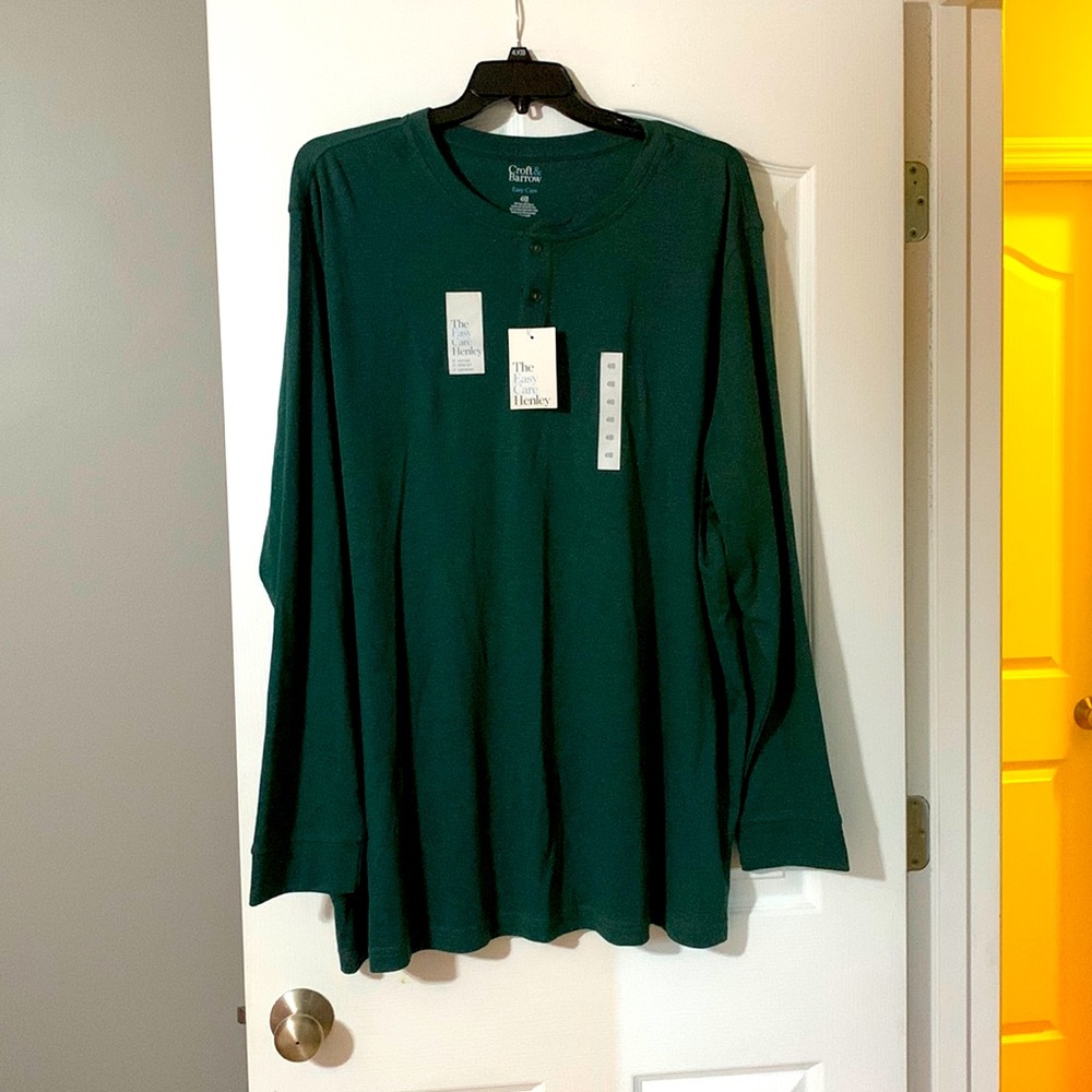 Croft and Barrow Big and Tall Long Sleeve Henley